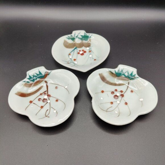 Vintage Card Suit Shaped Appetizer Plates Japan Trinket Dishes Lot of 3 - Picture 1 of 13